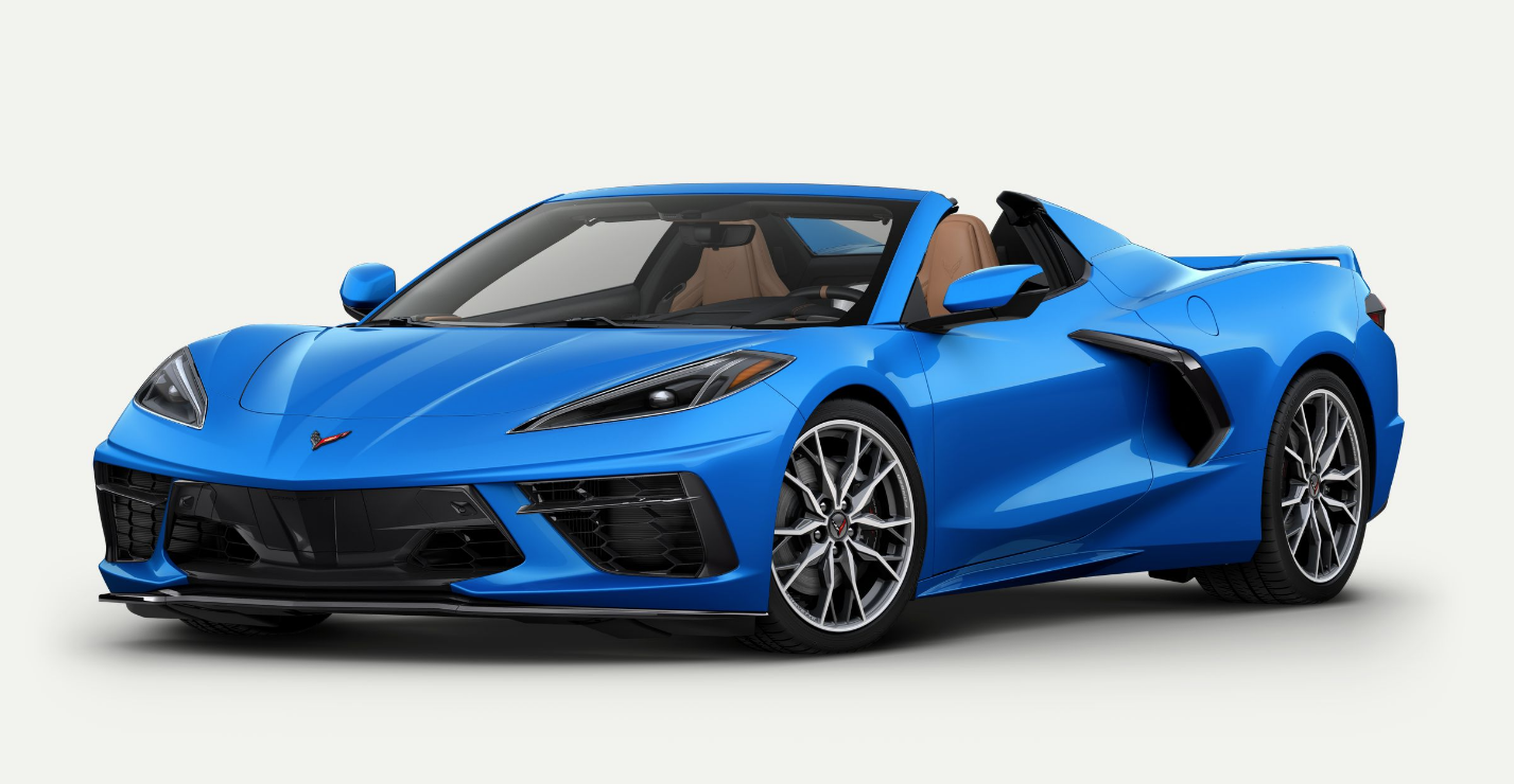 Incoming NEW 2024 Corvette Stingray Z51 Convertible Riptide Blue ...